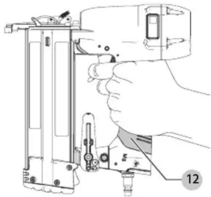 Craftsman CMPBN18K - Position correcte des mains (Fig. C) - 1