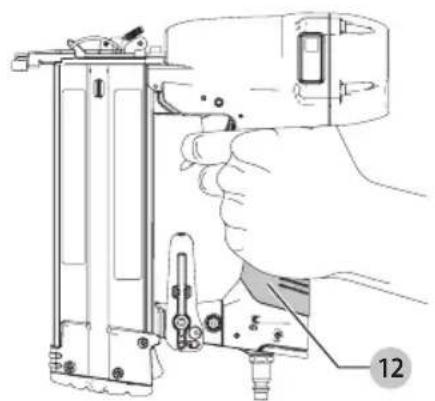 Craftsman CMPBN18K - Posicion Adecuada de las Manos (Fig. C) - 1