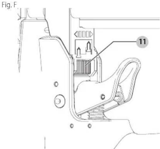 Craftsman CMPBN18K - Réglage de la profondeur (Fig. F) - 1