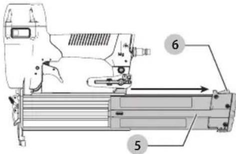 Craftsman CMPBN18K - Chargement de fixations (Fig. D, E) - 1