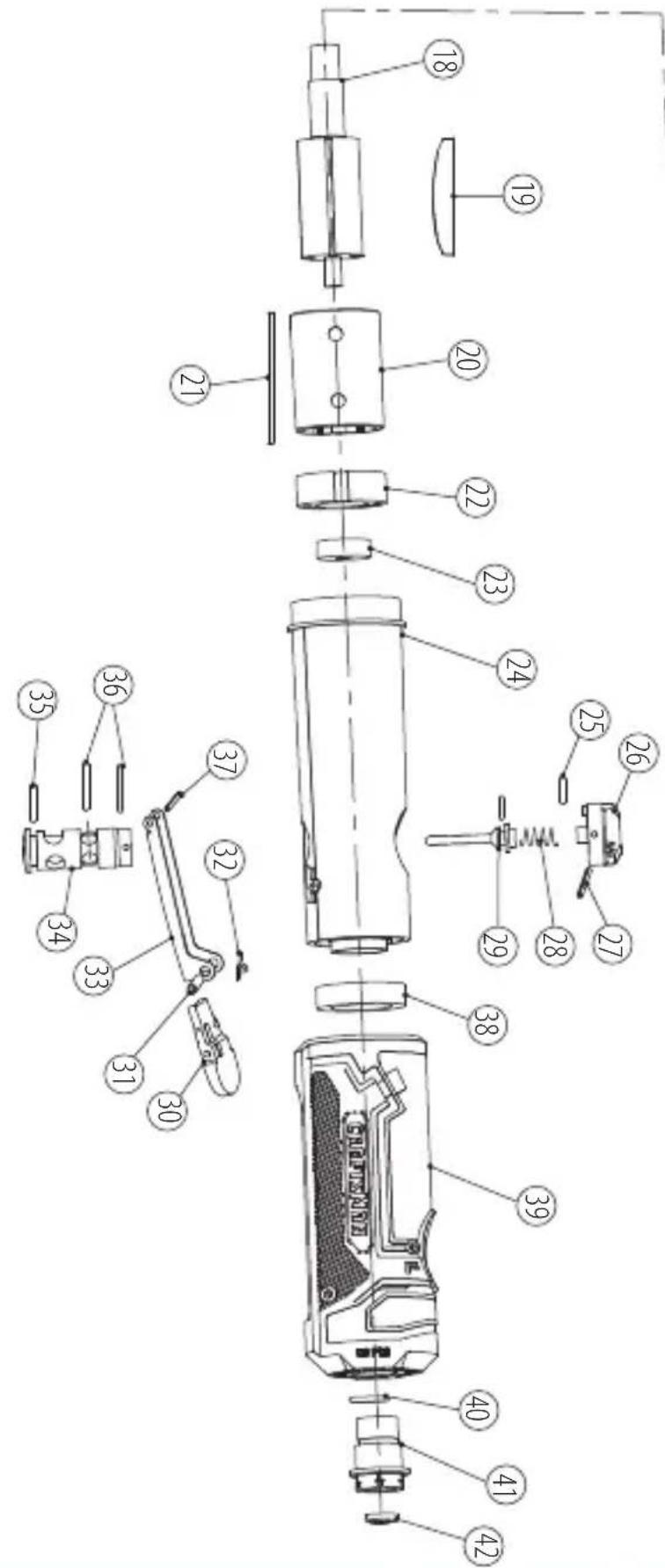 Craftsman CMXPTSG1013NB - Diagrama detallado de la herramenta - 1