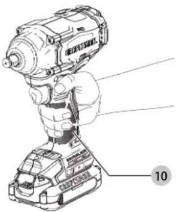 Craftsman CMCF920B - Proper Hand Position (Fig. D) - 1