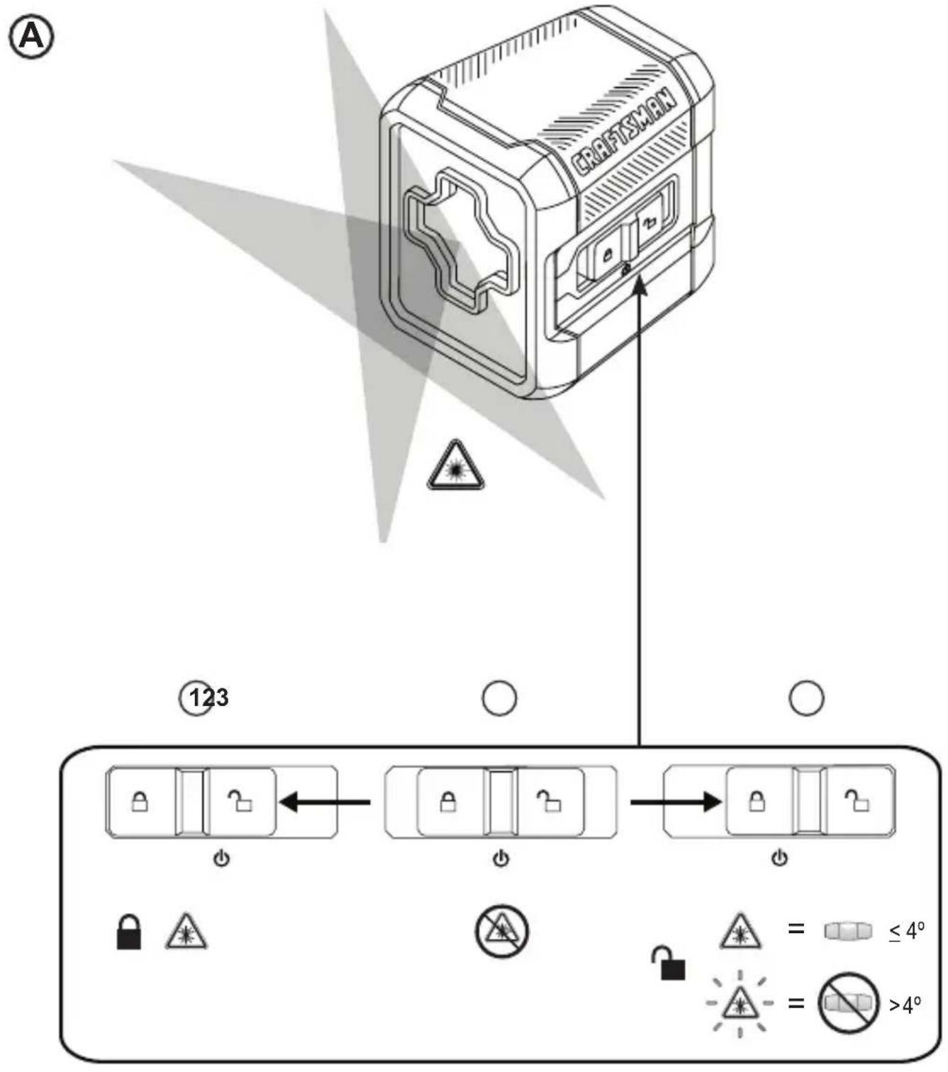 Craftsman CMHT77629 - Self-Leveling Cross-line Laser - 2
