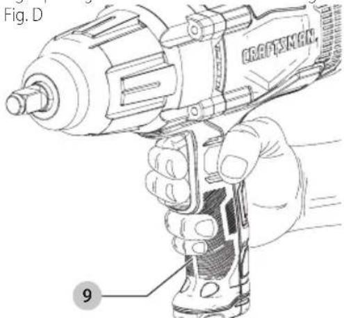 Craftsman CMCF900M1 - Proper Hand Position (Fig. D) - 1