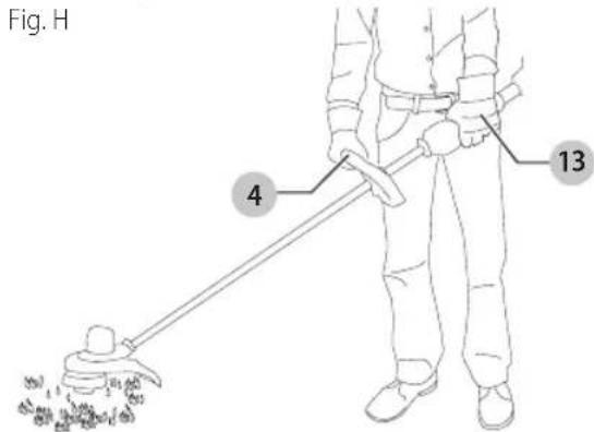 Craftsman CMCST960E1 - Position correcte des mains (Fig. H) - 1