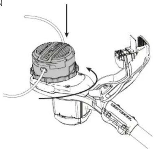 Craftsman CMCST960E1 - Recharger le fil de coupe (Fig. L-N) - 3