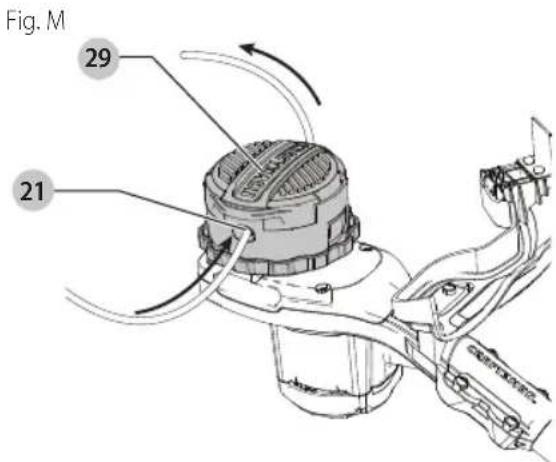 Craftsman CMCST960E1 - Reloading the Cutting Line (Fig. L-N) - 2