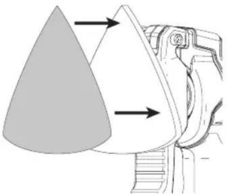 Craftsman CMCE500D1 - Installation et dépose de feuilles de papier abrasif (Fig. E) - 1