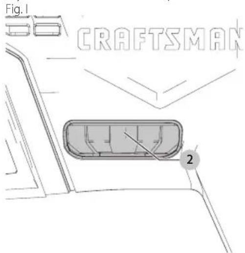 Craftsman CMCE500D1 - Variable Speed Dial (Fig. H, I) - 1