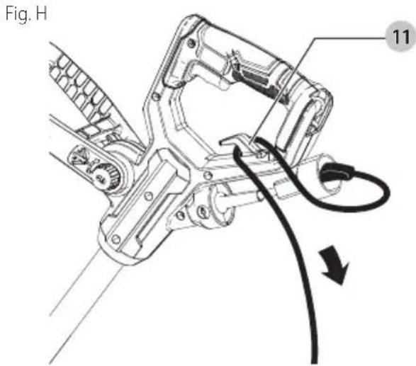 Craftsman CMEED400 - Fixation de la rallonge au coupe-bordure (Fig. H) - 1