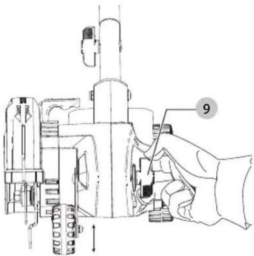 Craftsman CMEED400 - Réglage de la profondeur de coupe (Fig. A, F) - 1
