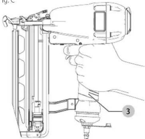 Craftsman CMPFN16K - Position correcte des mains (Fig. C) - 1