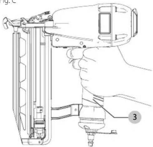 Craftsman CMPFN16K - Proper Hand Position (Fig. C) - 3