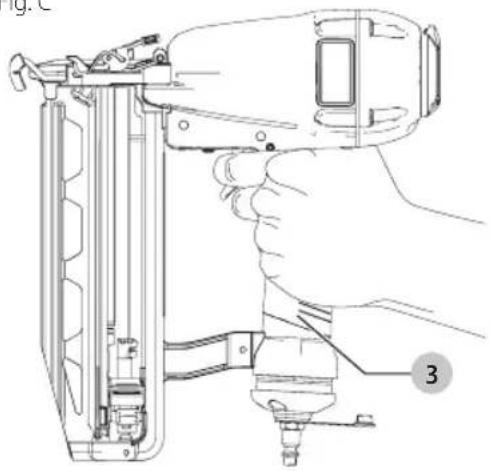 Craftsman CMPFN16K - Posición Adecuada de las Manos (Fig. C) - 1