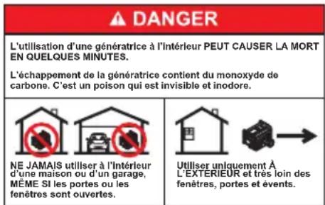 Craftsman CMXGIAC3000 - Signification des symboles de sécurité - 1