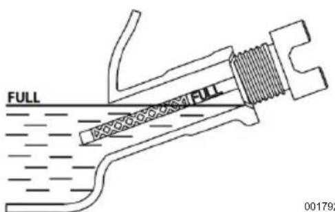 Craftsman CMXGIAC2200 - Comprobación del nive del aceite en el motor - 3