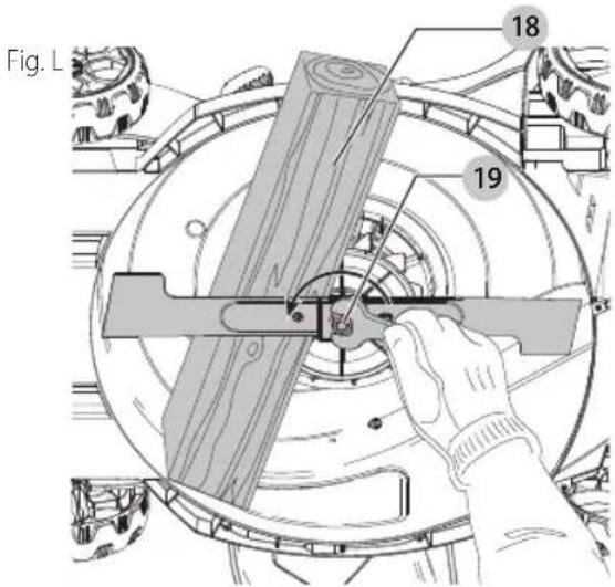 Craftsman CMEMW213 - Retirer et installer la lame (Fig. L, M) - 1