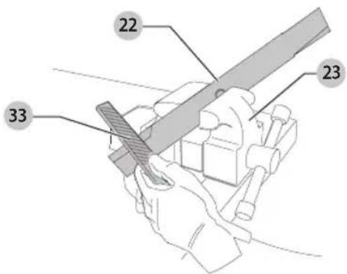 Craftsman CMEMW213 - Para Afilar la Cuchilla en una Prensa de Banco (Fig. N) - 1