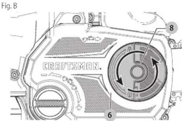 Craftsman CMCCS660E1 - Instalacion de la Barra de Guia y la Cadena de la Sierra (Fig. A, B-D) - 1