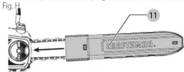 Craftsman CMCCS660E1 - Transporter la scie à chaine (Fig. A, H) - 1