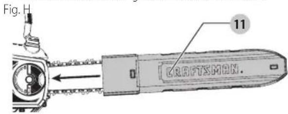 Craftsman CMCCS660E1 - Transporte de la sierra de capena (Fig. A, H) - 1