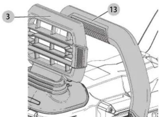 Craftsman CMCCS660E1 - Setting the Chain Brake (Fig. K) - 1