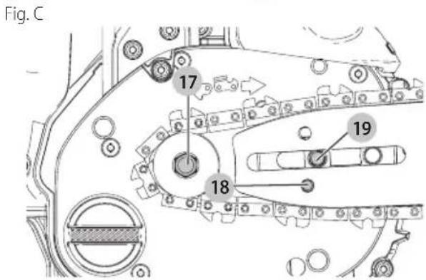 Craftsman CMCCS660E1 - Instalacion de la Barra de Guia y la Cadena de la Sierra (Fig. A, B-D) - 2