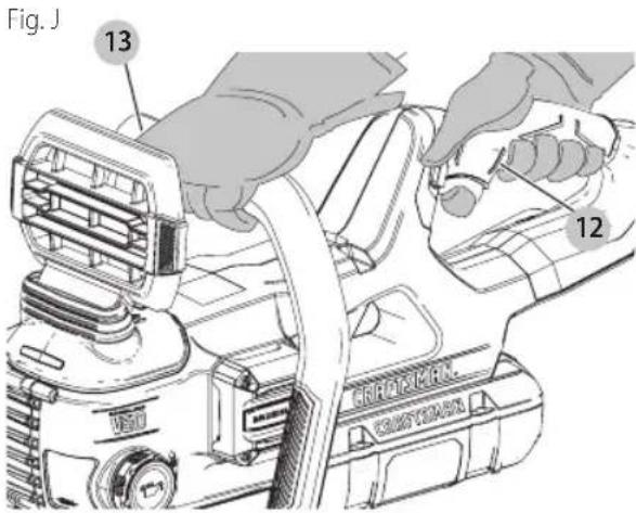 Craftsman CMCCS660E1 - Posión Adecuada de las Manos (Fig. A, J) - 1