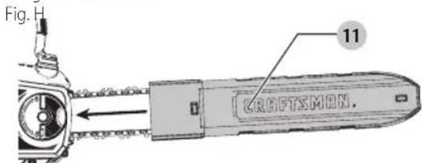 Craftsman CMCCS660E1 - Transporting Chain Saw (Fig. A, H) - 1