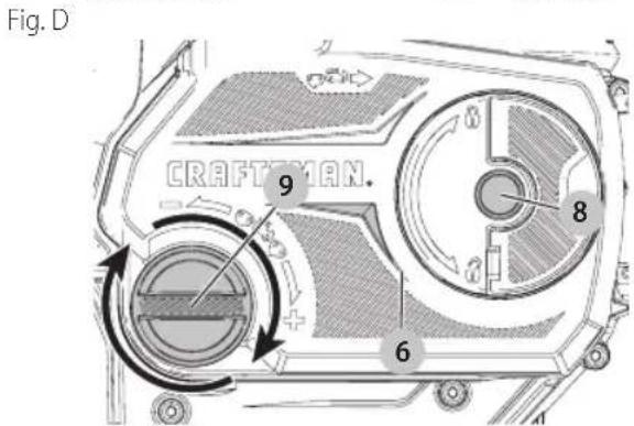 Craftsman CMCCS660E1 - Instalacion de la Barra de Guia y la Cadena de la Sierra (Fig. A, B-D) - 3