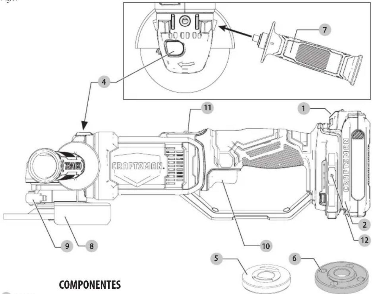 COMPONENTES CRAFTSMAN. 7 11 1 2 5 6 8 9 10 12 CRAFTSMAN.