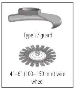 Type 27 guard 4"-6" (100-150 mm) wire wheel