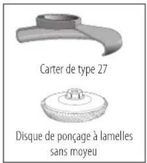 Carter de type 27 Disque de ponçage à lamelles sans moyeu