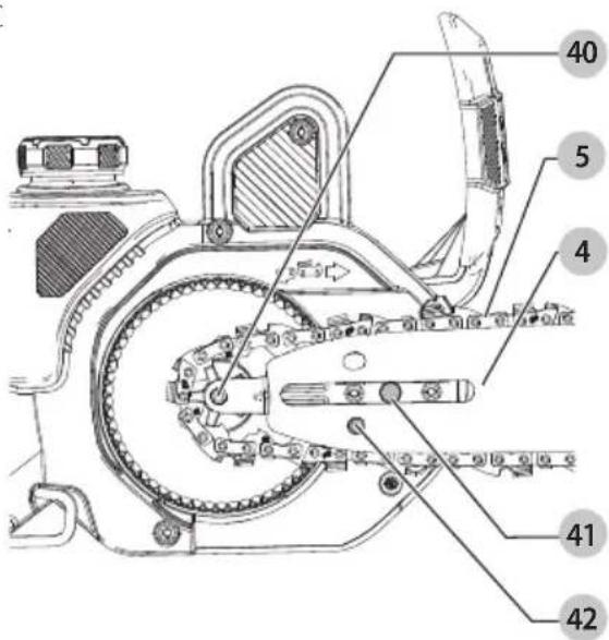 Craftsman CMCCSP20 - Installer le guide-chaîne et la chaîne de la scie (Fig. A, C, D) - 1