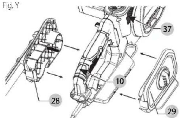 Craftsman CMCCSP20 - Joining Chainsaw and Extension Pole Assembly (Fig. A, X—AA) - 2