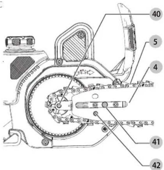 Craftsman CMCCSP20 - Instalación de la barra guía y cadena de sierra (Fig. A, C, D) - 1