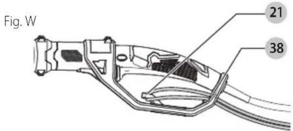 Craftsman CMCCSP20 - Conexión de cable de extensión a sierra de poste (Fig. A, W) - 1