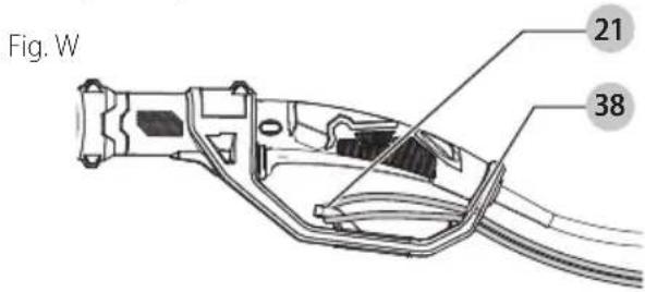 Craftsman CMCCSP20 - Attaching Extension Cord to Pole Saw (Fig. A, W) - 1