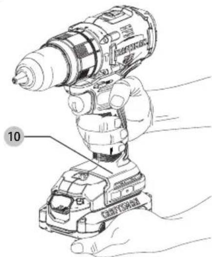 Craftsman CMCD721B - Posicion Adecuada de las Manos (Fig. C) - 1