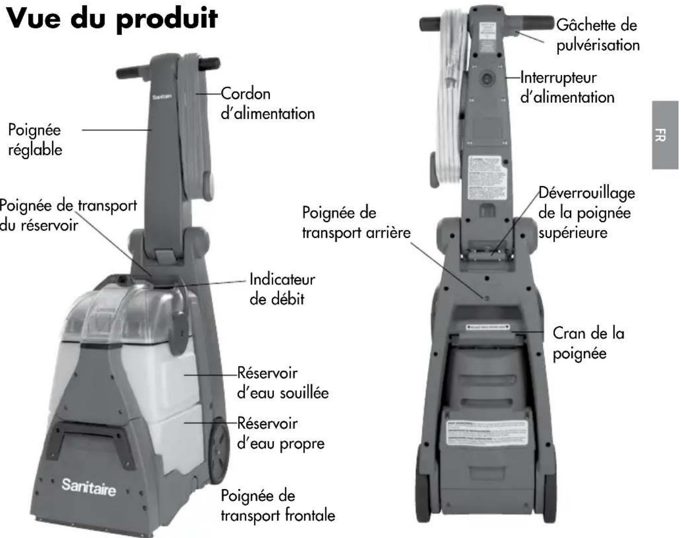 Sanitaire RESTORE SC6100A - INSTRUCTIONS DE MISE À LA TERRE - 2