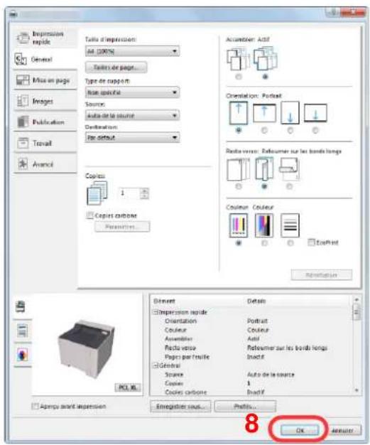 OLIVETTI dColor P2226plus - Enregistrer le format de papier. - 3