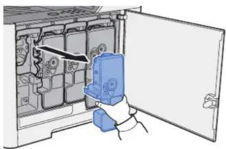 OLIVETTI dColor P2226plus - Retirer la cartouche de toner. - 1
