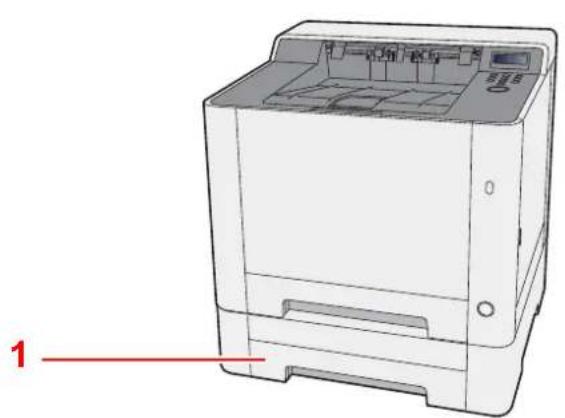 OLIVETTI dColor P2226plus - Nomenclature (avec les équipements en option installés) - 1