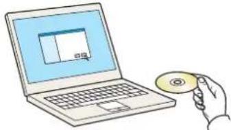 OLIVETTI dColor P2226plus - Insérer le DVD. - 1