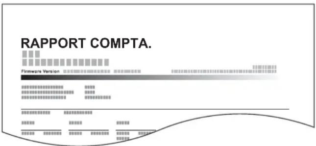 OLIVETTI dColor P2226plus - Impr. rapport compteurs - 1