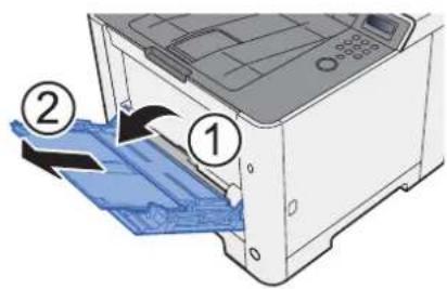 OLIVETTI dColor P2226plus - Ouvrir le by-pass. - 1