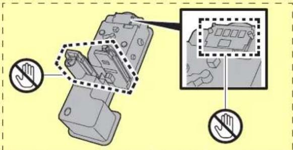 OLIVETTI dColor P2226plus - Retirer la cartouche de toner neuve de la boîte. - 2
