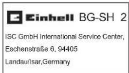 EINHELL BGSH 2 - 3