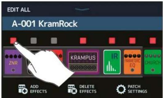 ZOOM G11 - ■ Activation/désactivation des amplis et effets - 1