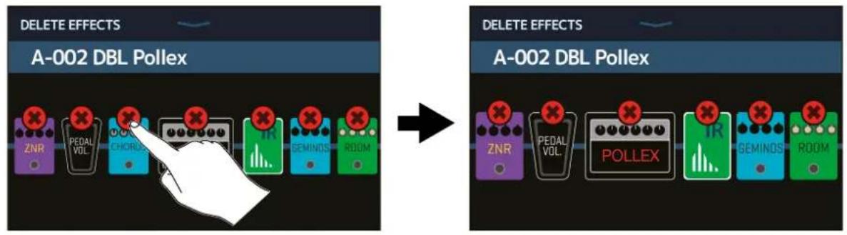 ZOOM G11 - Suppression d'effets - 1